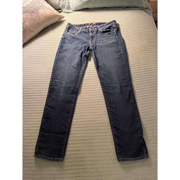 PAIGE Peg Skinny Jeans size 28 waist blue denim stretch - Picture 1 of 6